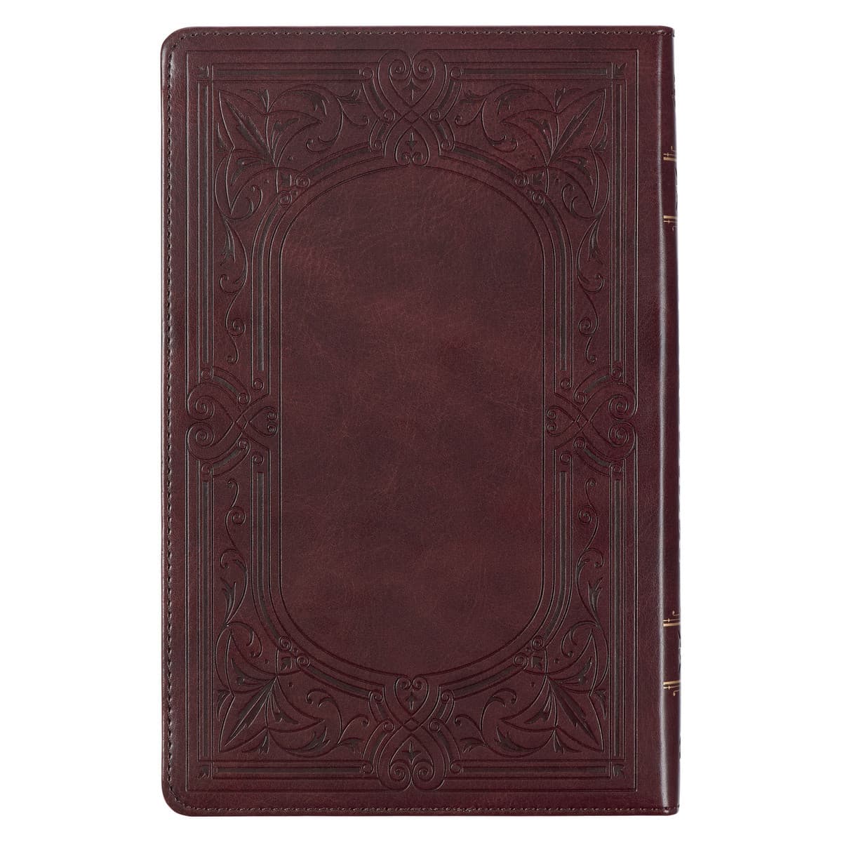 Dark Brown Faux Leather King James Version Deluxe Gift Bible with Thumb Index, picture 2