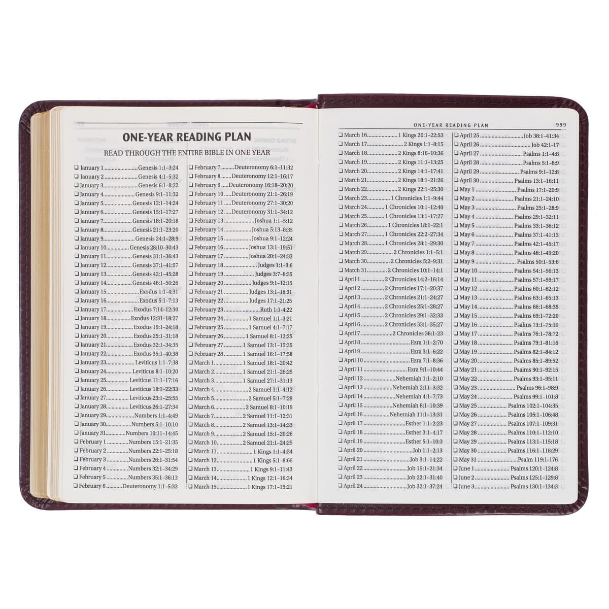 Burgundy Faux Leather King James Version Pocket Bible, picture 7