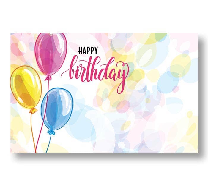 BIRTHDAY BALLOONS GIFT TAG