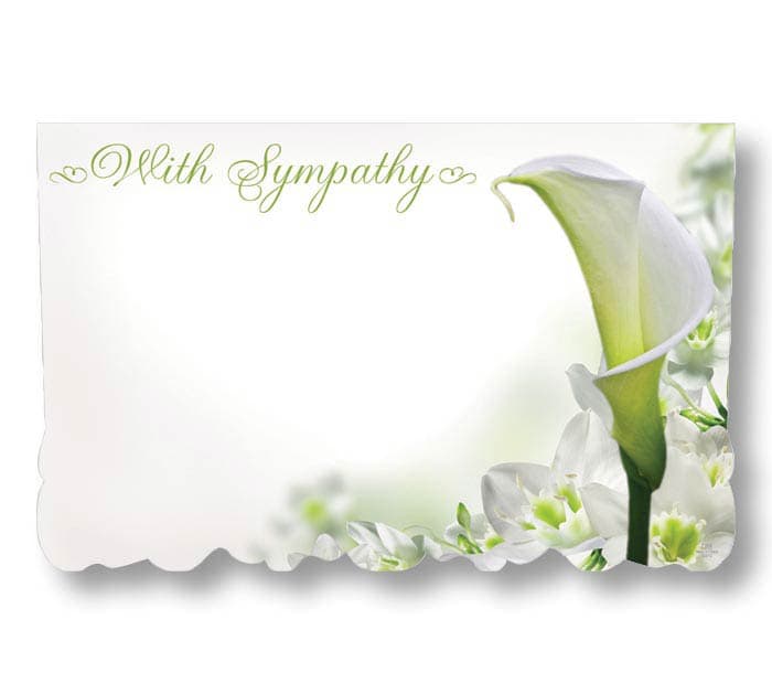With Sympathy Gift Tag
