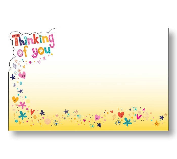 THINKING OF YOU RETRO STARS GIFT TAG