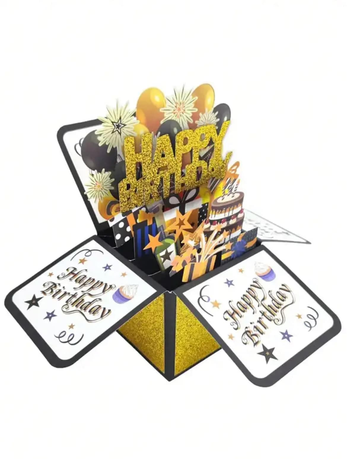 3-D Pop-up Happy Birthday Greeting Card