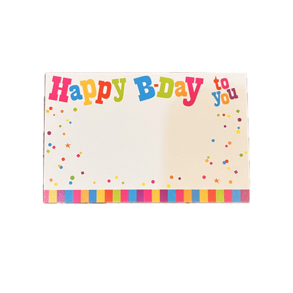 HAPPY B-DAY TO YOU GIFT TAG