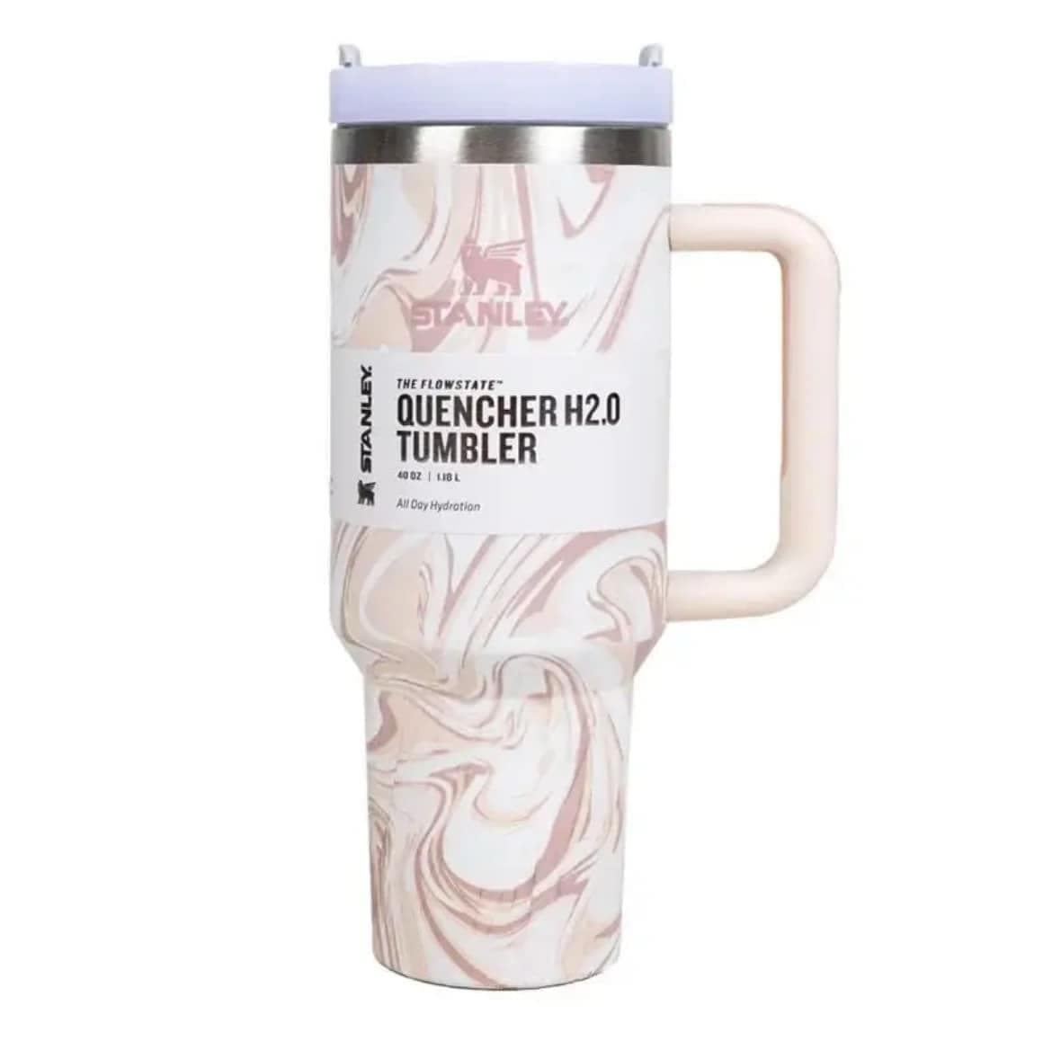 Stanley 40 oz Quencher H2.0 FlowState Tumbler -Quartz Swirl