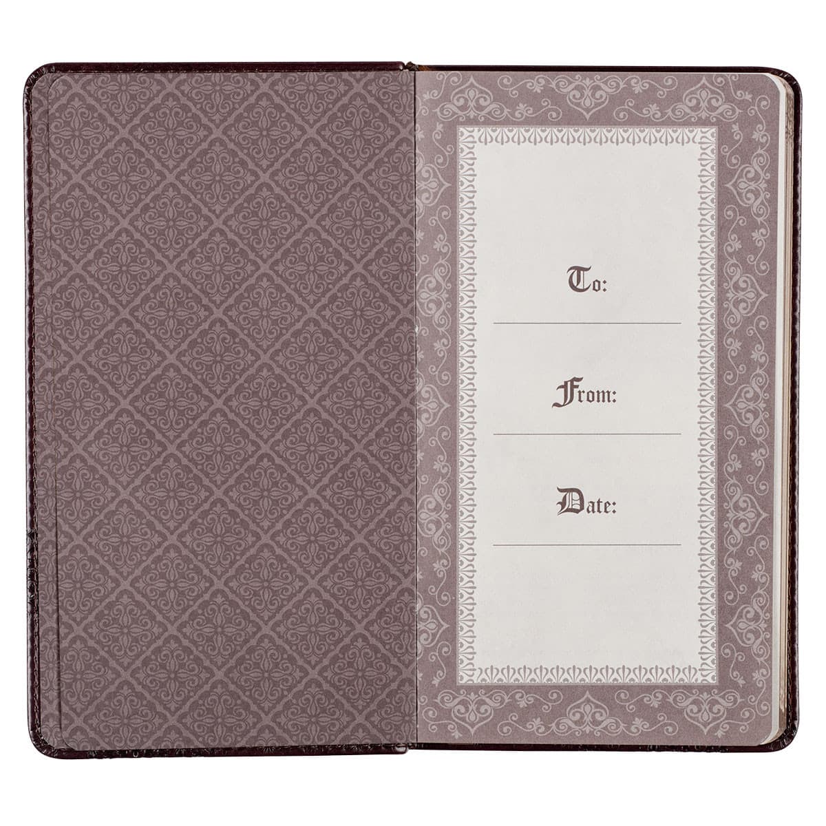 Prayers from the King James Version Brown Faux Leather Gift Book, picture 3