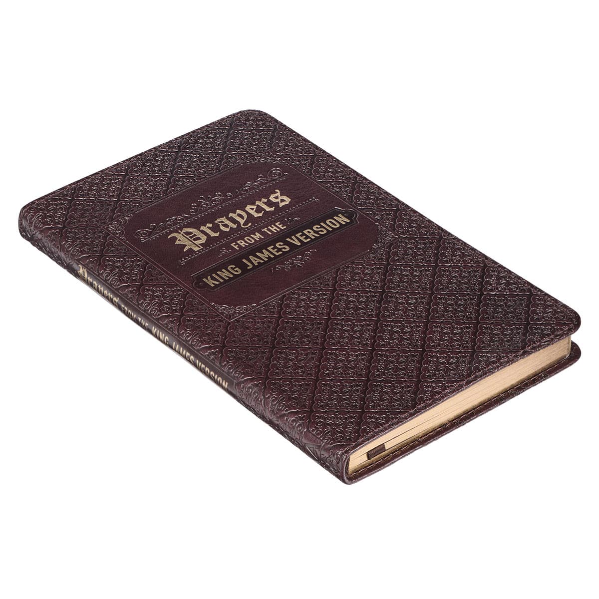 Prayers from the King James Version Brown Faux Leather Gift Book, picture 4
