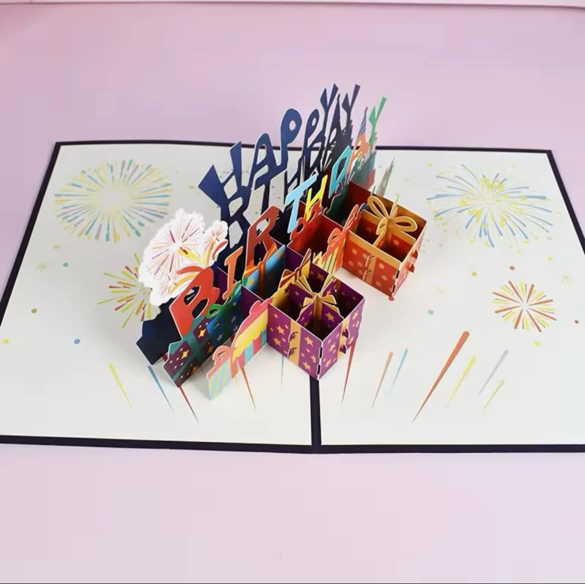 3-D Pop-up Happy Birthday Greeting Card, picture 3