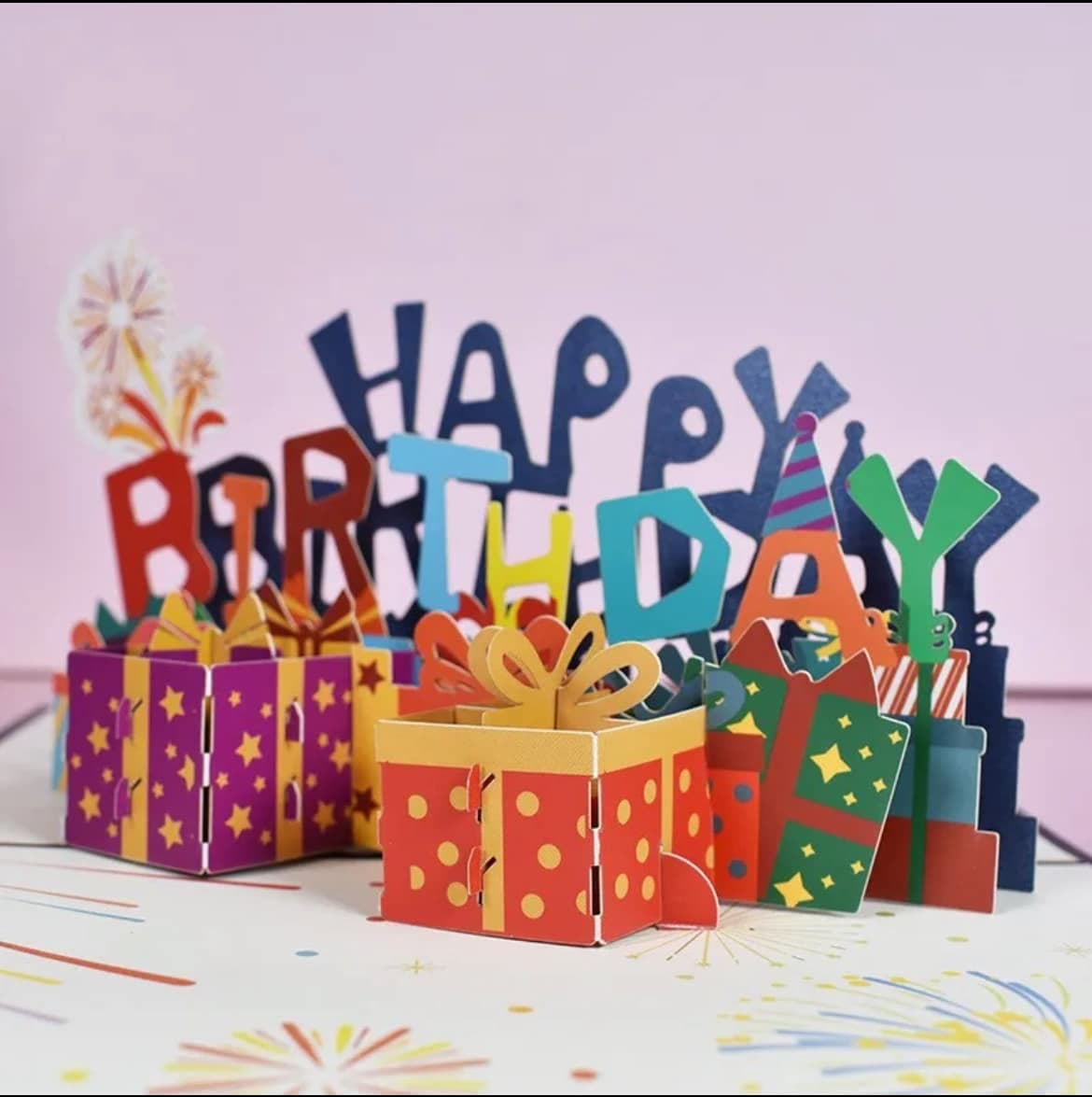 3-D Pop-up Happy Birthday Greeting Card, picture 4