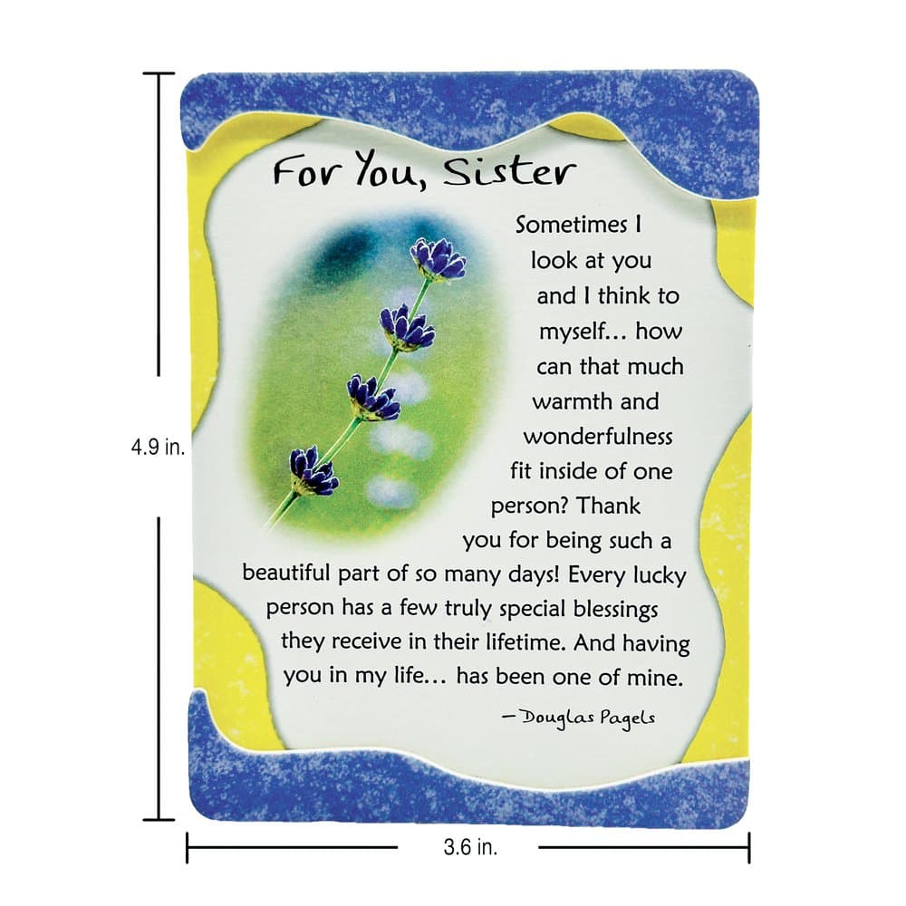 "For You, Sister" Magnet with Easel Back by Douglas Pagels, picture 2