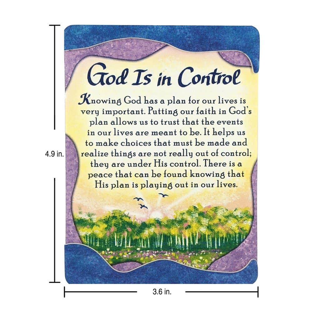 “God Is in Control” Magnet with Easel Back, picture 2