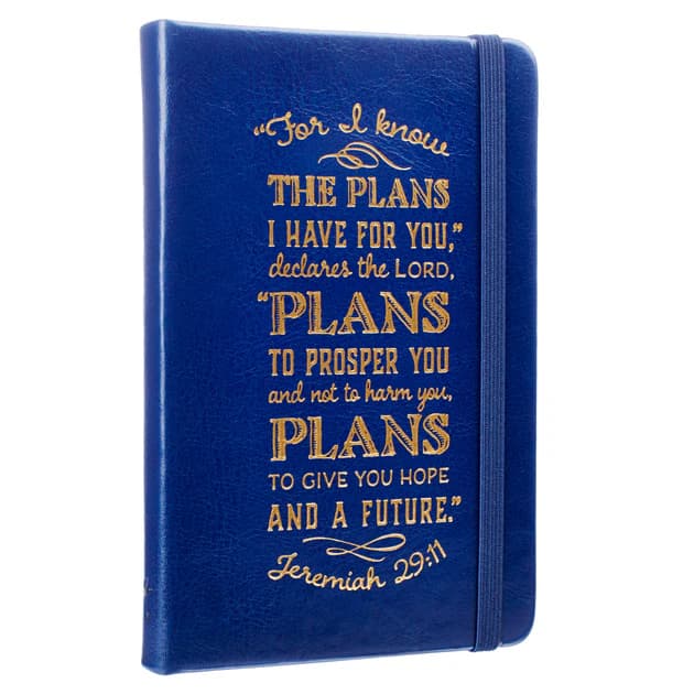 I Know The Plans Hardcover LuxLeather Notebook with Elastic Closure, picture 4