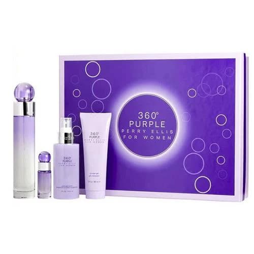 Perry Ellis 360 Purple 4pc Set For Women