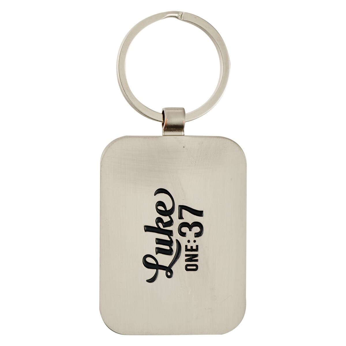 Nothing is Impossible - Luke 1:37 Vintage Red Metal Keychain, picture 2