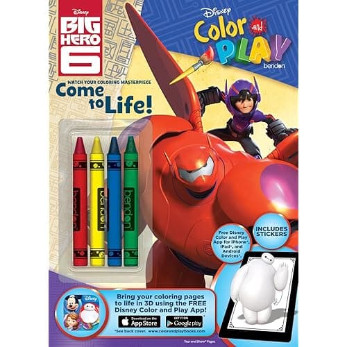 Bendon Disney Big Hero 6 Color and Play 32-Page Activity Book