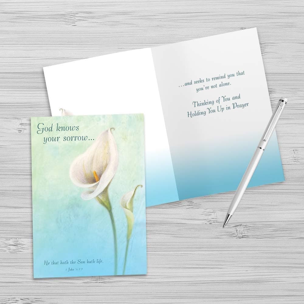 Assorted Sympathy Cards, Assortment of Floral Designs (12 Foiled and Embossed Greeting Cards), picture 5