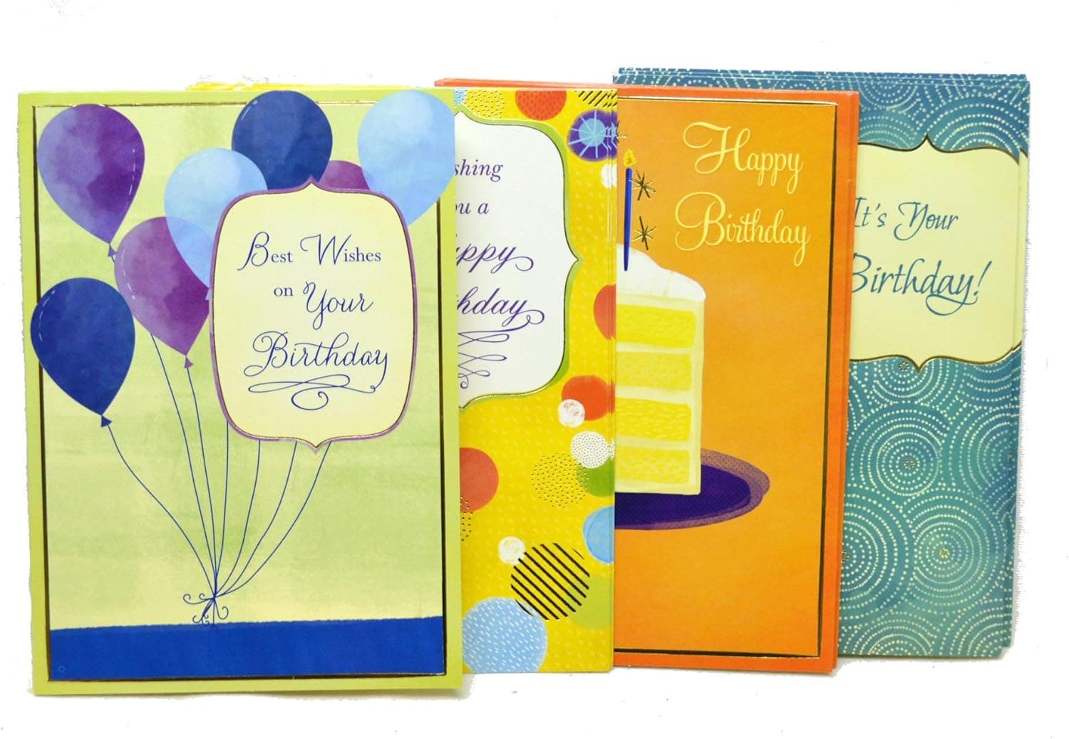 Birthday Cards for the Workplace | Boxed 12 Assorted Cards, 3 Each of 4 Designs | 13 Colorful Envelopes, picture 2