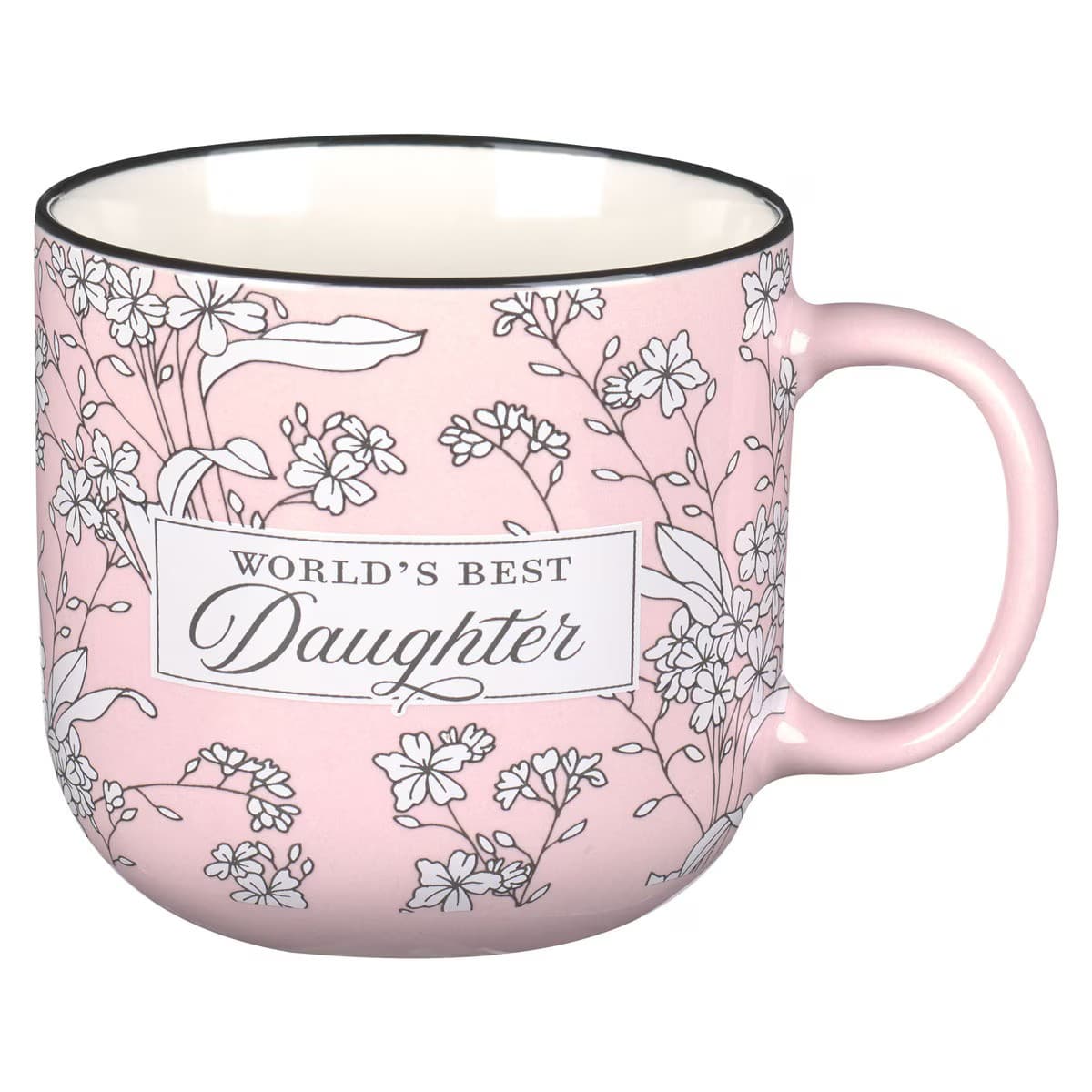 World's Best Daughter - Isaiah 58:11 Pink Ceramic Coffee Mug
