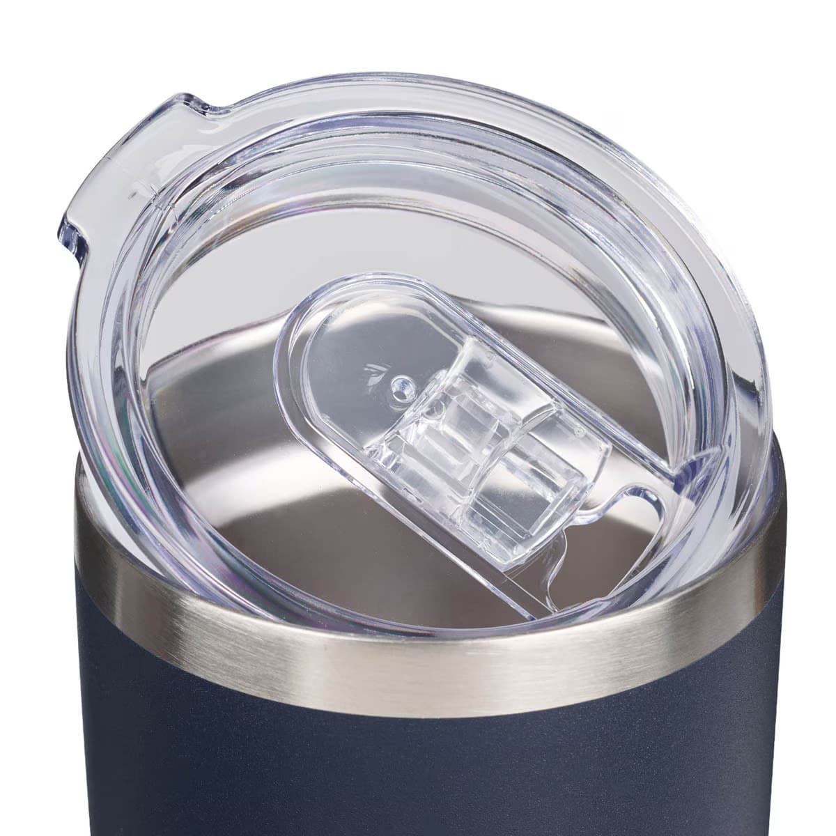 Be Strong and Courageous - Joshua 1:9 Navy Stainless Steel Travel Tumbler, picture 3