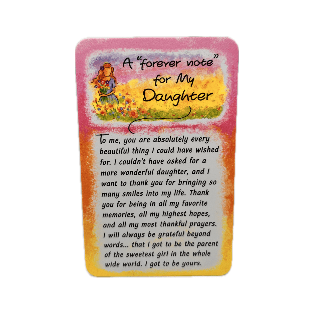 "A Forever Note For My Daughter" Blue Mountain Arts Wallet Card