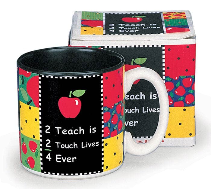 2 TEACH IS 2 TOUCH LIVES CERAMIC MUG