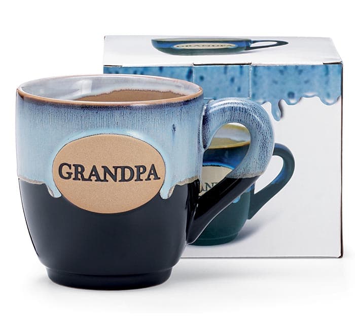 Grandpa Black/Gray Glaze Porcelain Mug, picture 2