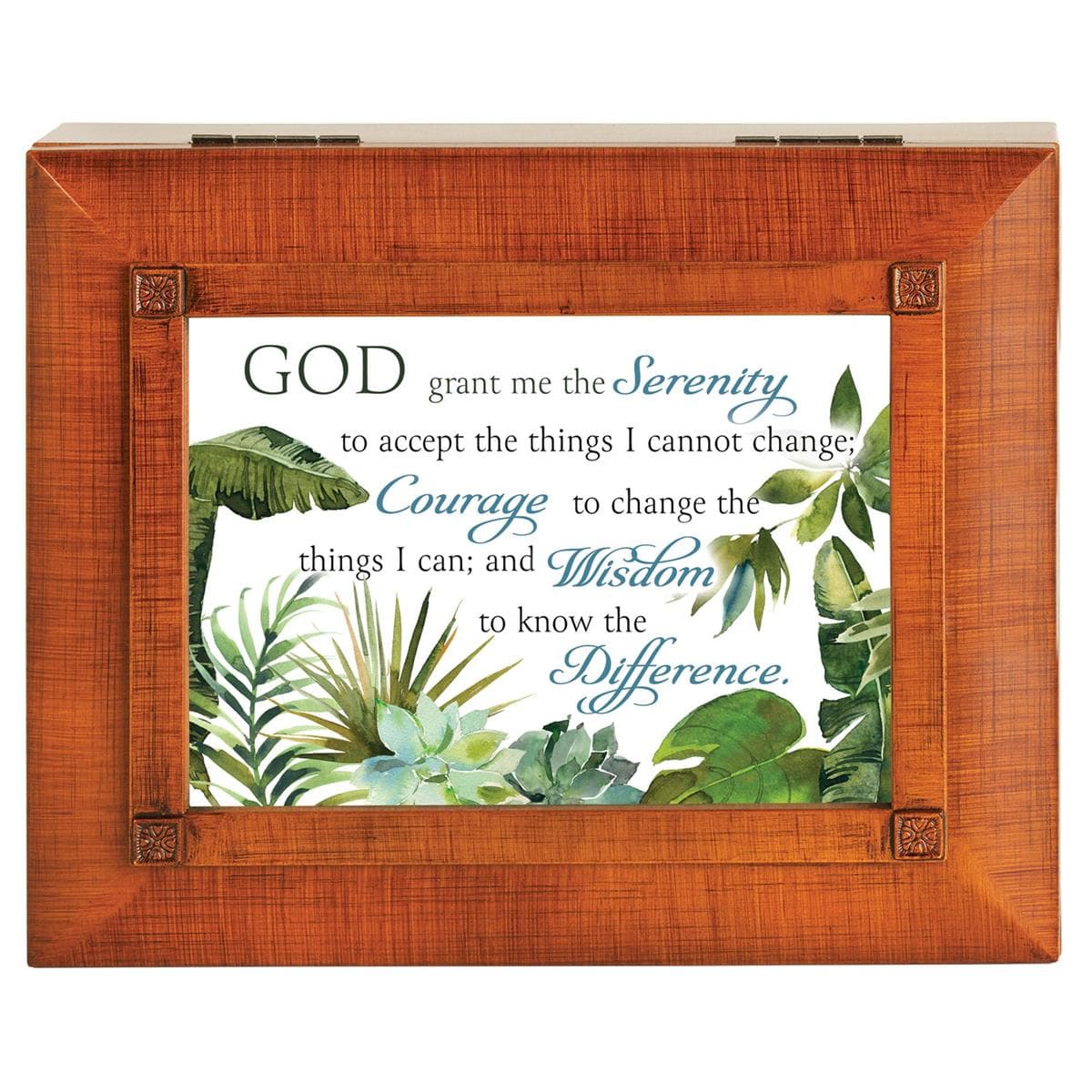 Serenity Prayer Wood-Look Jewelry Box, picture 2