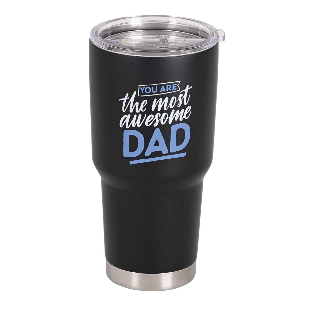Most Awesome Dad Black 30 oz Tumbler