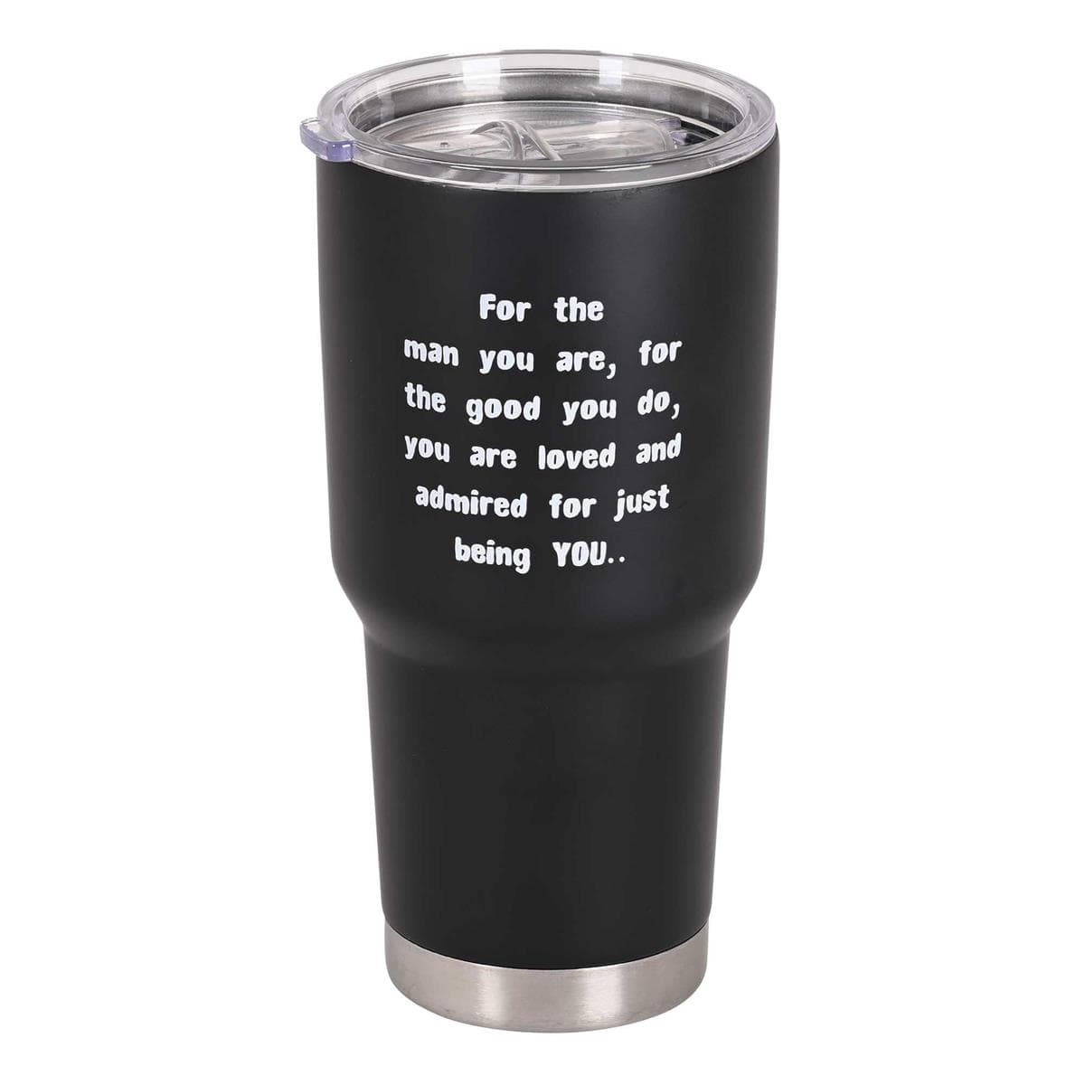 Most Awesome Dad Black 30 oz Tumbler, picture 2