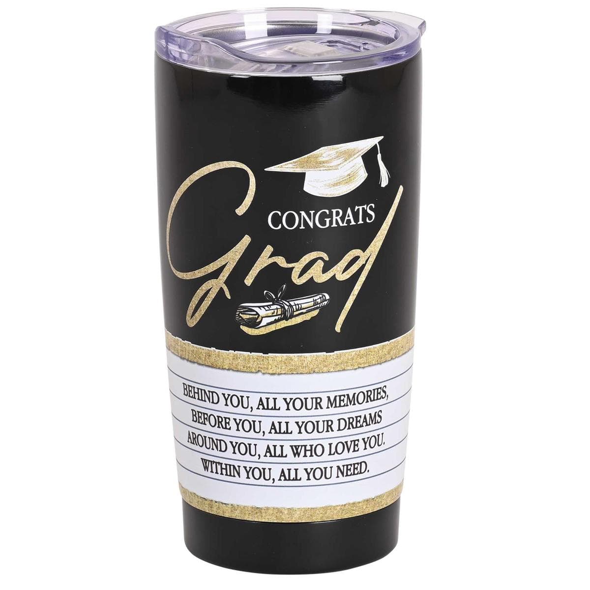 Congrats Grad Black 20oz Tumbler