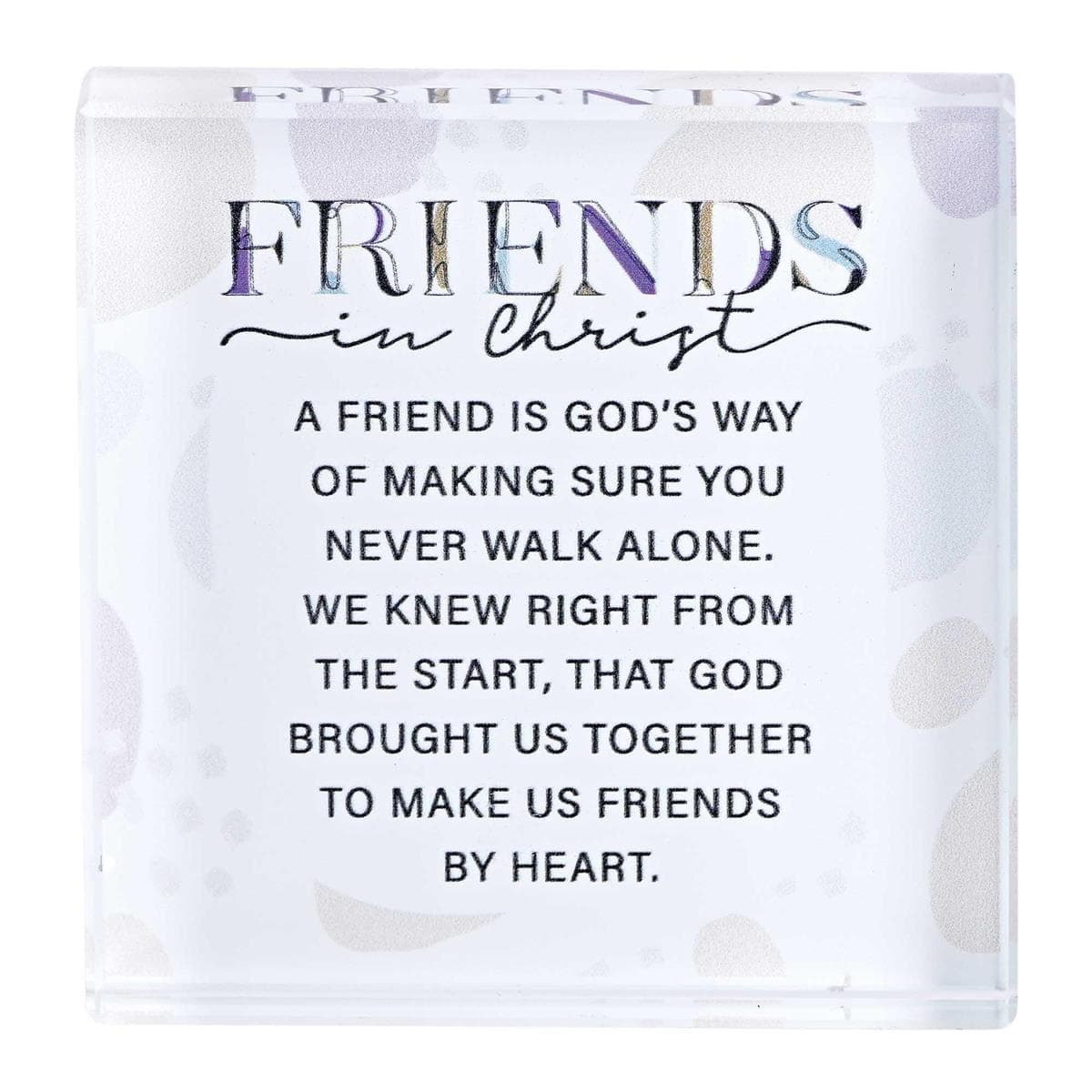 Friends In Christ 3x3 Tabletop Glass, picture 2