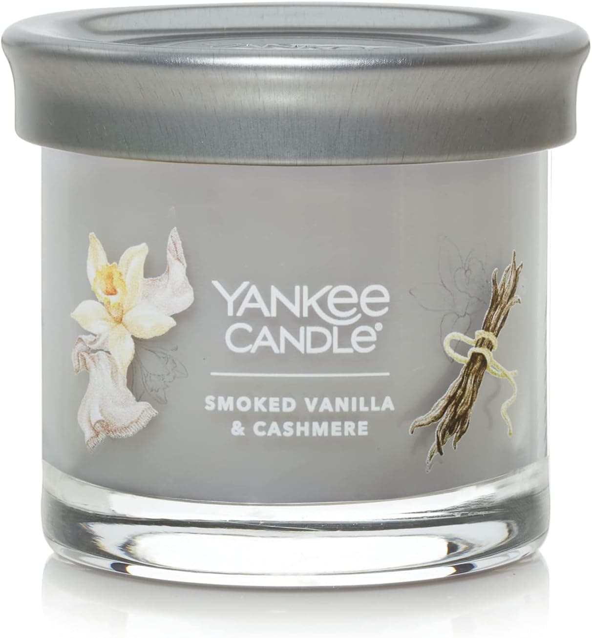 Yankee Candle Smoked Vanilla & Cashmere Scented, Signature 4.3oz Small Tumbler Single Wick Candle, Over 20 Hours of Burn Time