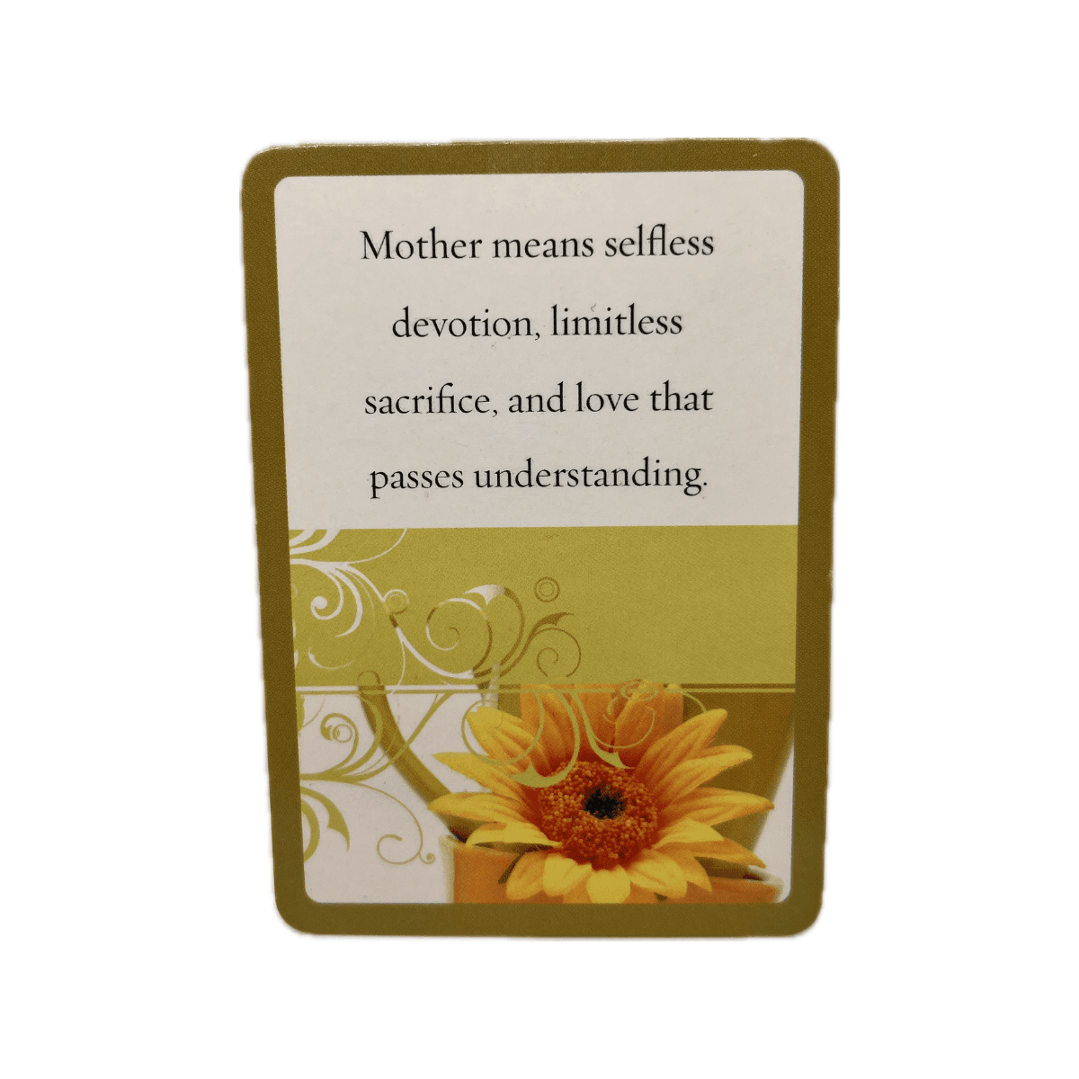Mother Means Selfless Devotion Pocket Card