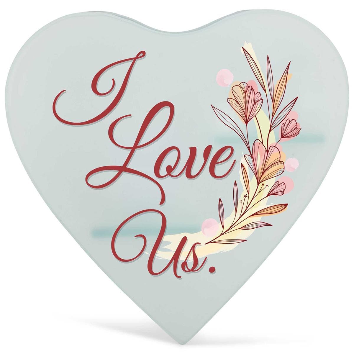 I Love Us Glass Wall Tealight, picture 2
