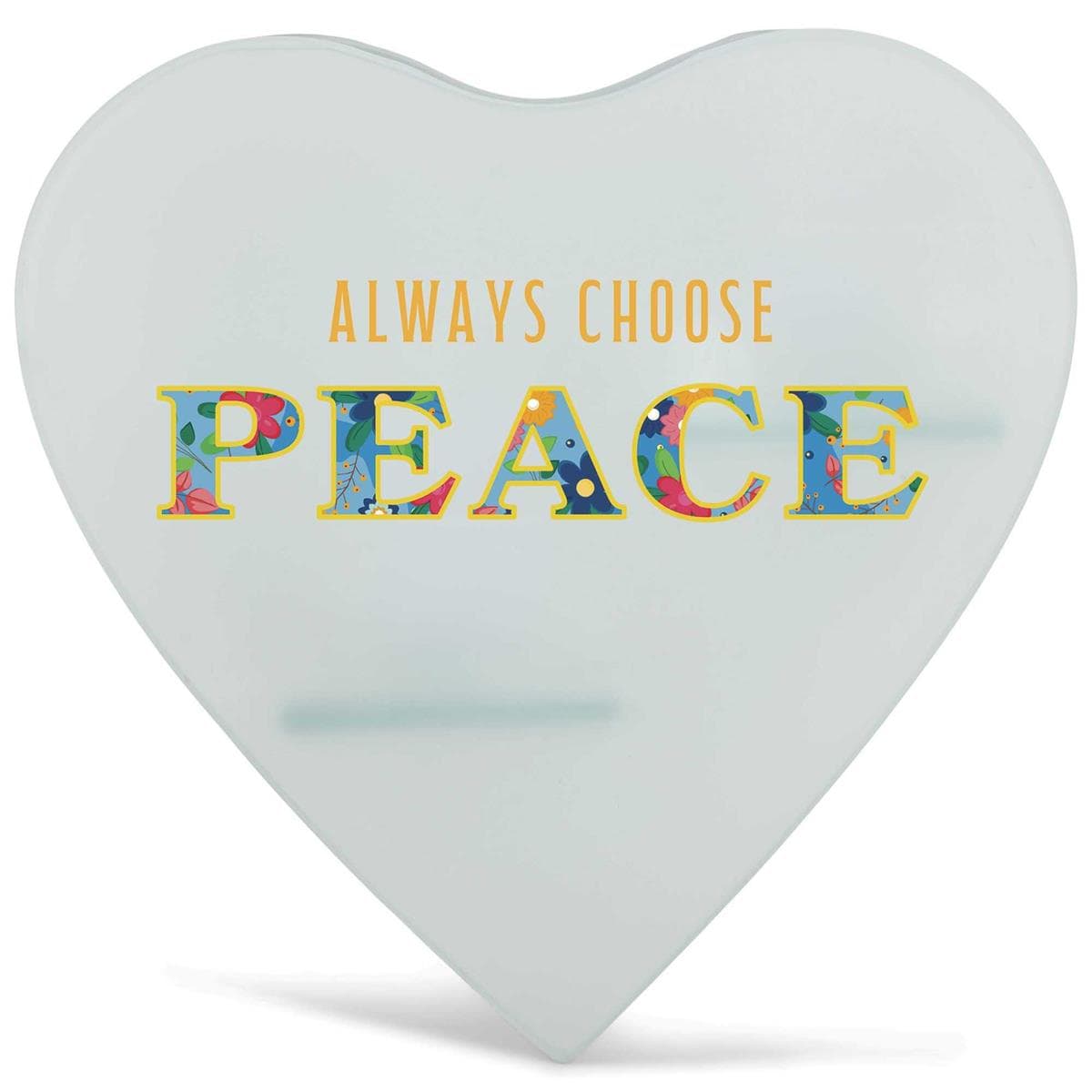 Always Choose Peace Glass Wall Tealight, picture 2