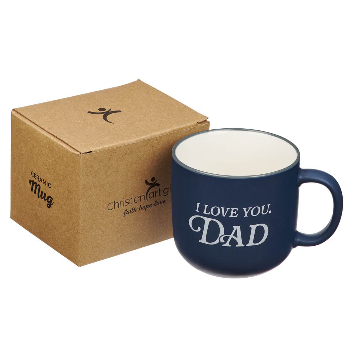 I Love You, Dad Navy Blue Ceramic Coffee Mug, picture 3