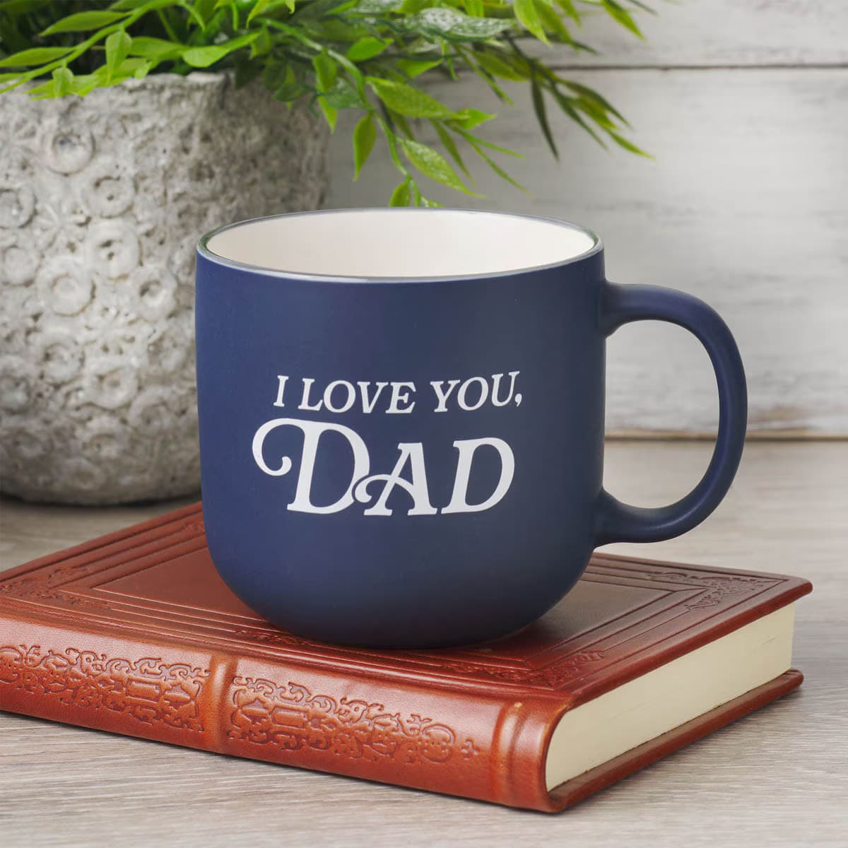 I Love You, Dad Navy Blue Ceramic Coffee Mug, picture 4