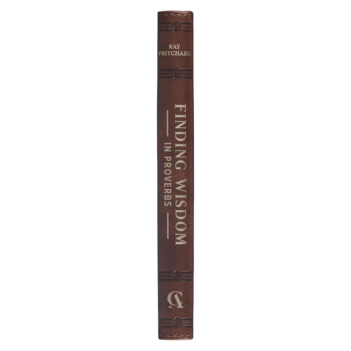 Finding Wisdom in Proverbs Honey-Brown Faux Leather Devotional Gift Book, picture 8