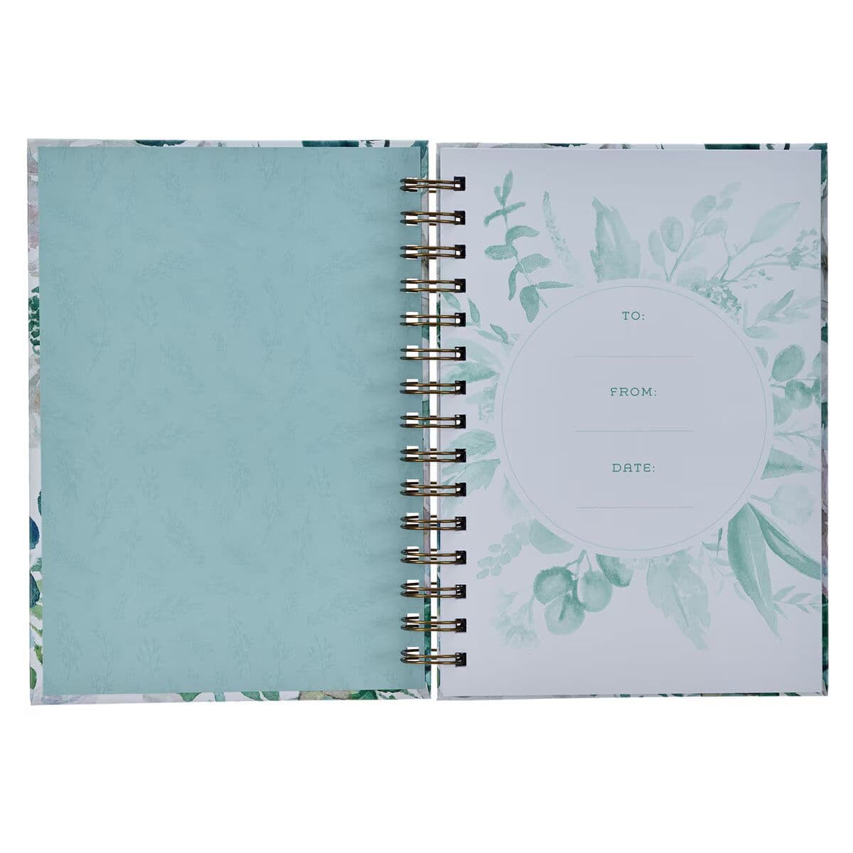Be Still and Know - Psalm 46:10 Teal Floral Wirebound Journa7, picture 3