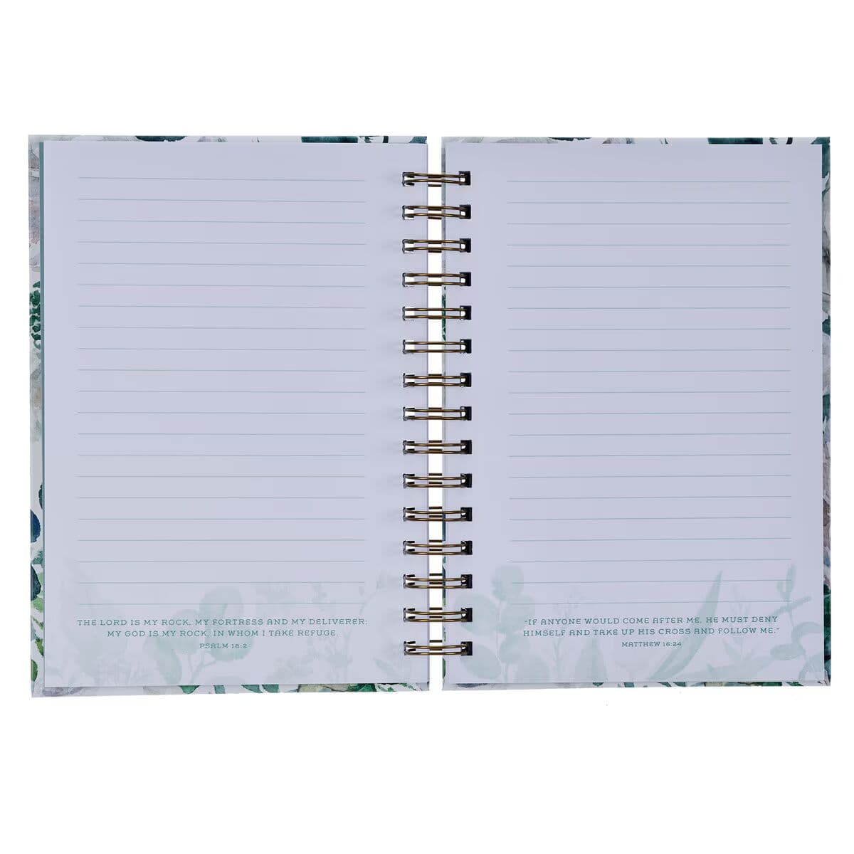 Be Still and Know - Psalm 46:10 Teal Floral Wirebound Journa7, picture 4