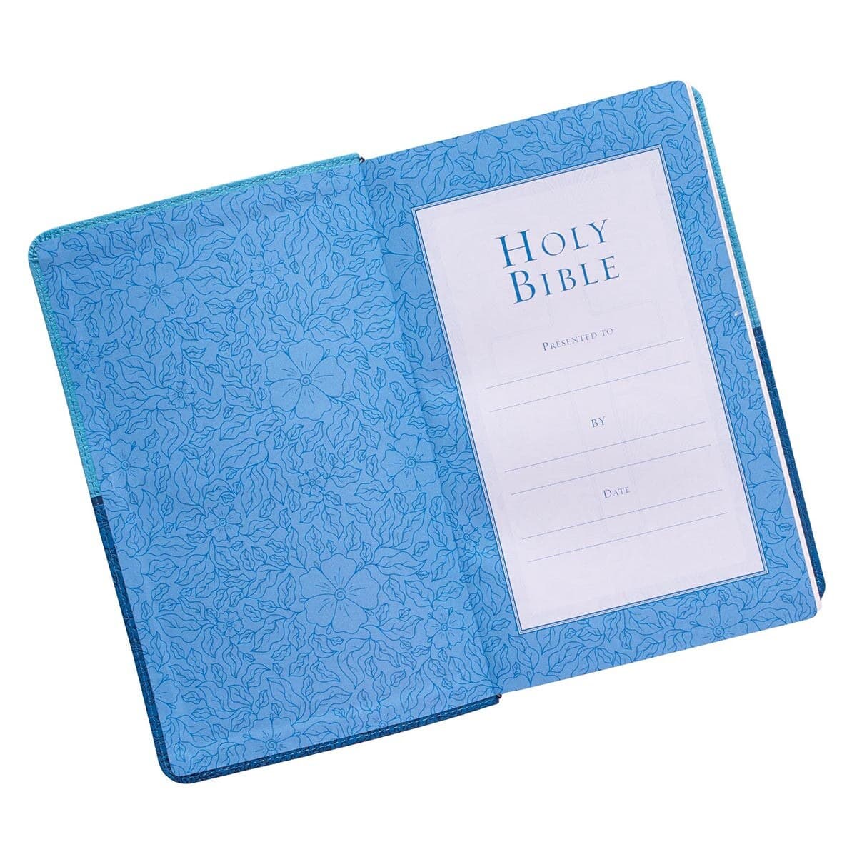 Blue Two-tone Faux Leather Giant Print Standard-size King James Version Bible, picture 4