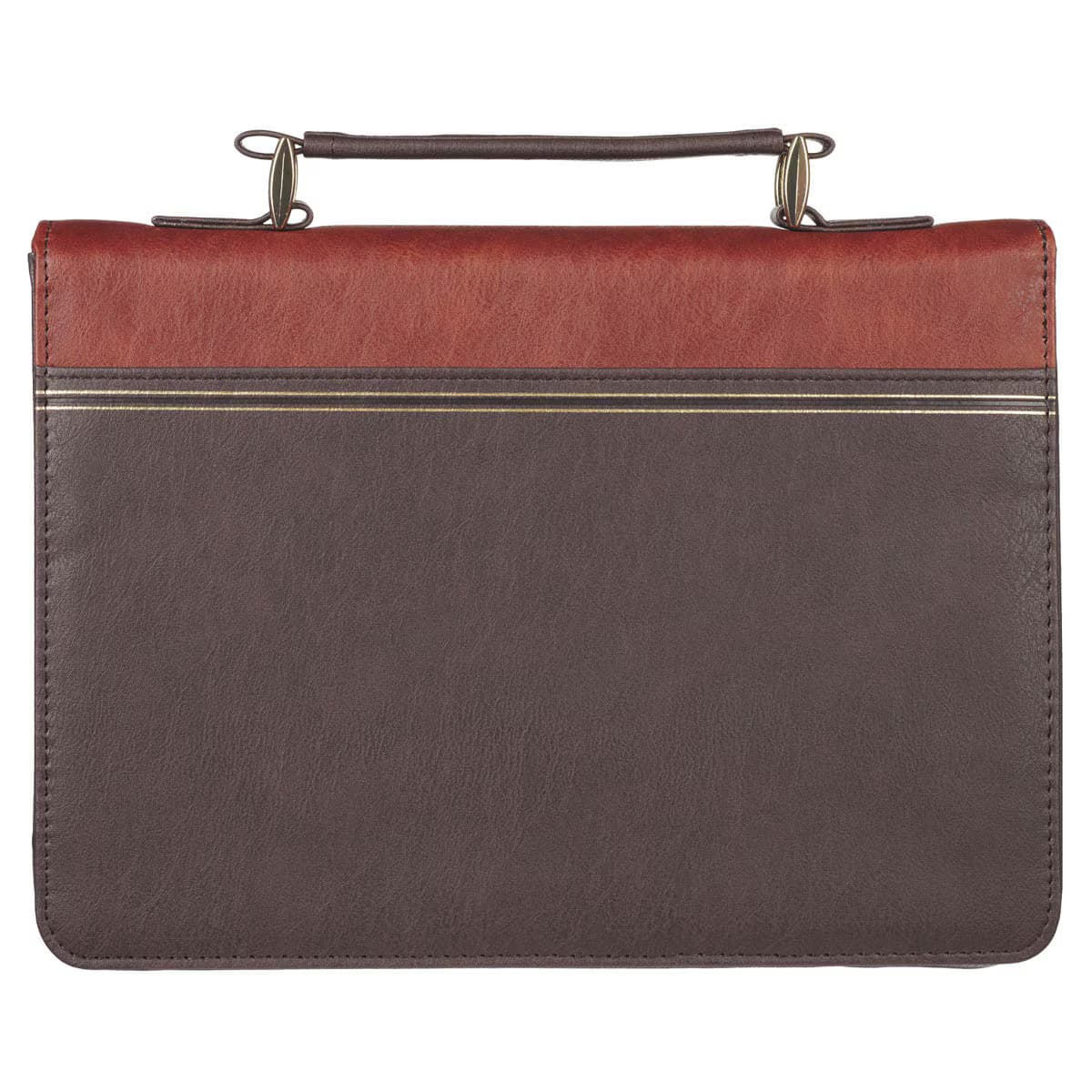 Have Made You - Isaiah 46:4 Two-tone Brown Faux Leather Classic Bible Cover, picture 2