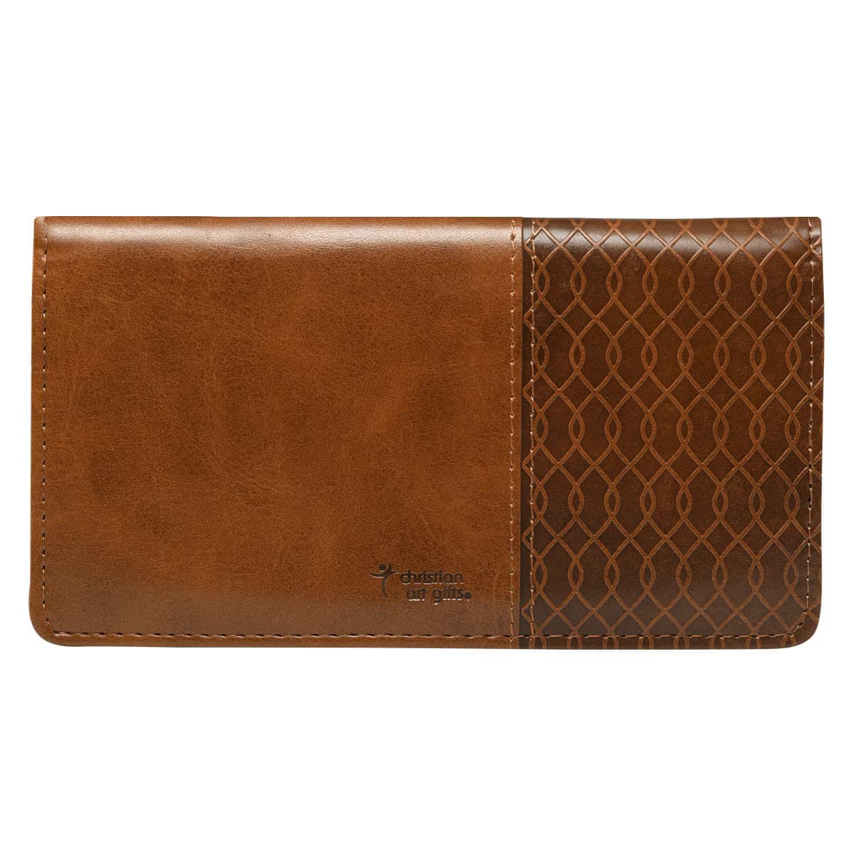 I know the Plans - Jeremiah 29:11 Faux Leather Checkbook Cover with Rectangular Patch, picture 2