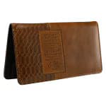 I know the Plans - Jeremiah 29:11 Faux Leather Checkbook Cover with Rectangular Patch, picture 4