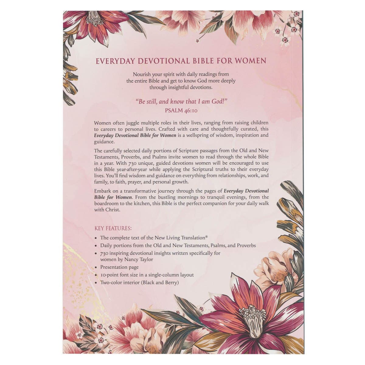 Pink Lily NLT Everyday Devotional Bible for Women, picture 2