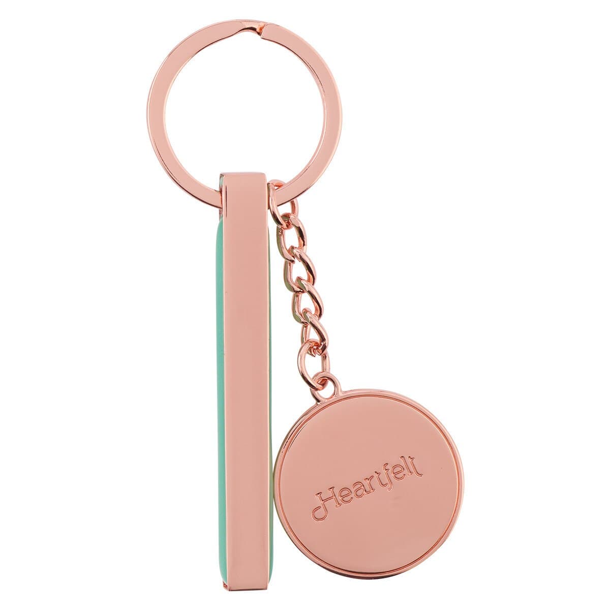 You’ve Got This Smooth Sea Glass Rose Gold Key Ring, picture 2