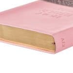 Pink and Brown Large Print Faux Leather Thinline King James Version Bible, picture 5