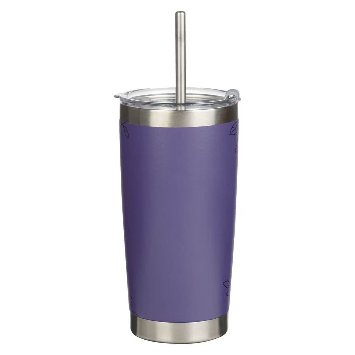 Noble Things - Proverbs 31:29 Lavender Floral Stainless Steel Tumbler, picture 2