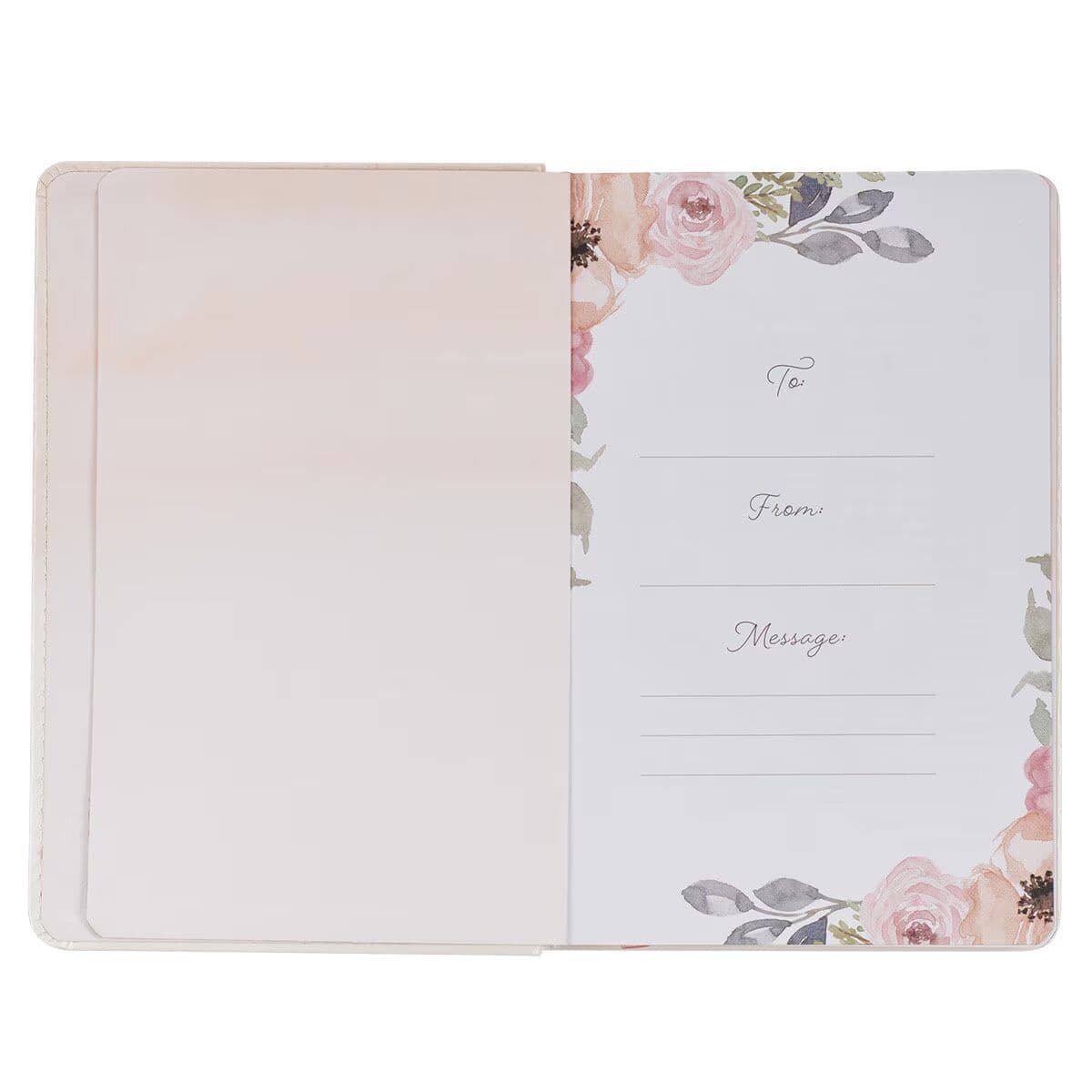 Godly Wisdom for Women White Faux Leather Devotional, picture 4