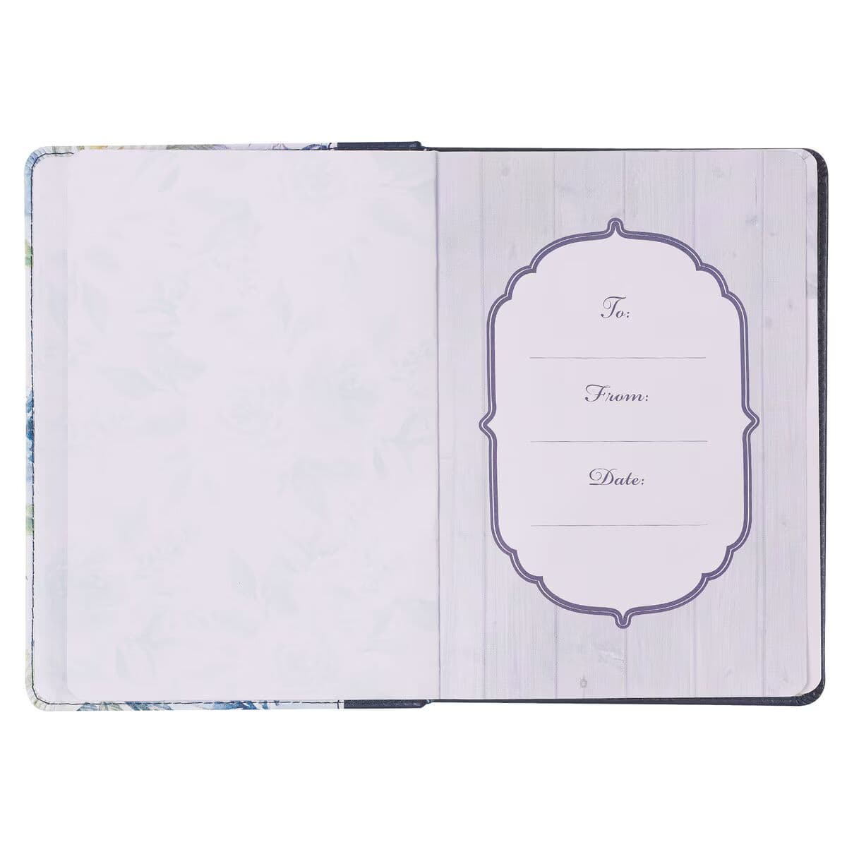 Moments With God For Moms Navy Faux Leather Daily Devotional, picture 4