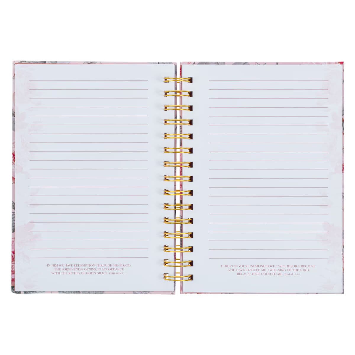 More Precious than Rubies - Proverbs 31:10 Pink Floral Large Spiral Journal, picture 4